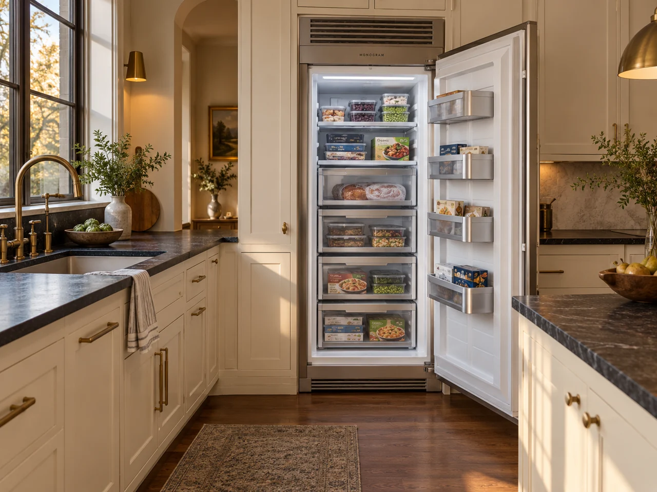 Illustration of a Monogram freezer