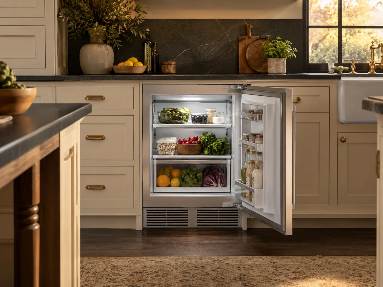 Illustration of Sub-Zero undercounter refrigerator