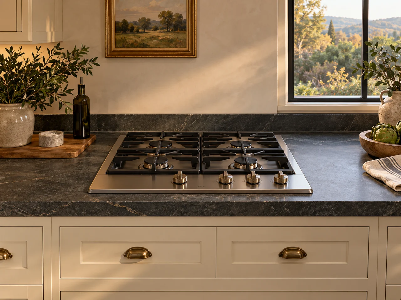 Illustration of Viking cooktop