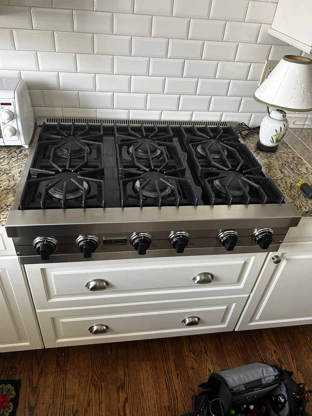 Gas cooking surface from the owner’s work archive